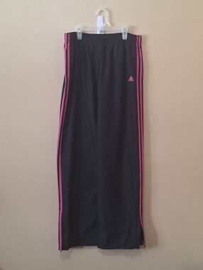 Adidas Black Striped Track Pants